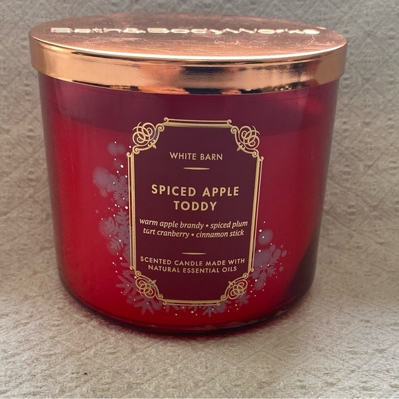 🕯️ NWT 🕯️ Bath & Body Works 3 Wick Candle Spiced Apple Toddy - Picture 3 of 4